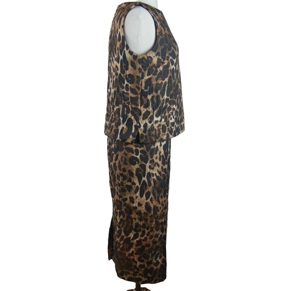 LAFAYETTE 148 Leopard Pencil Skirt and Shell Set Size 6 - Picture 5 of 11